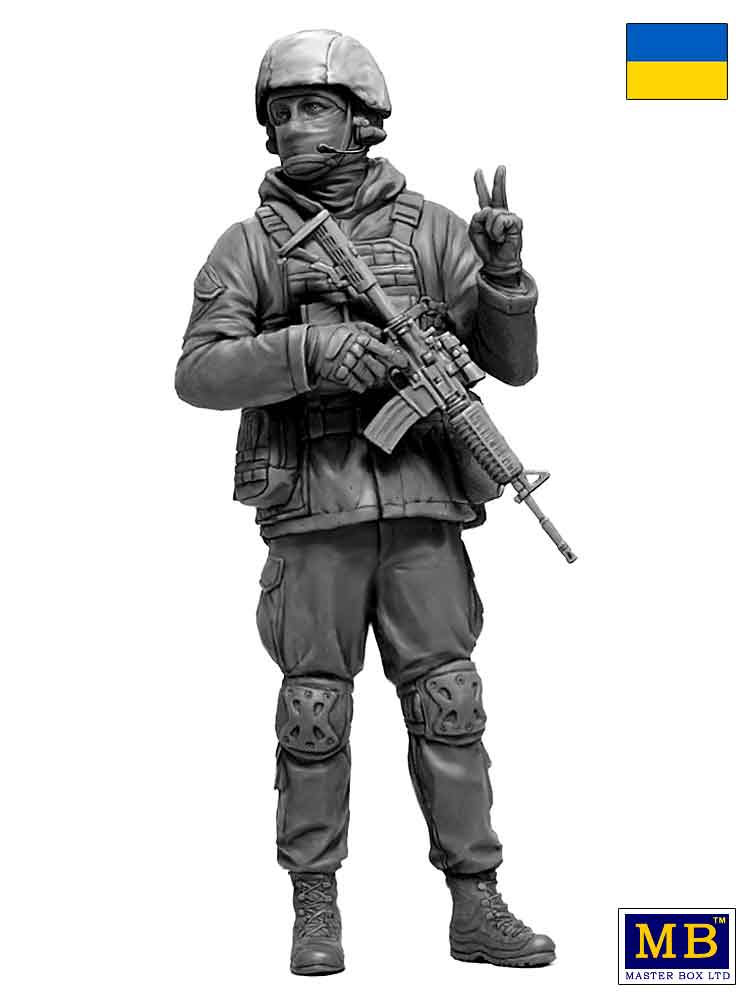 Master Box MAS24085 Ukrainian Soldier Kyiv March 2022 1:24