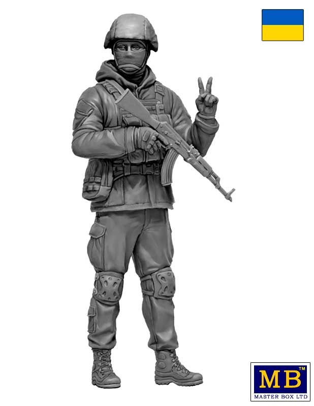 Master Box MAS24085 Ukrainian Soldier Kyiv March 2022 1:24
