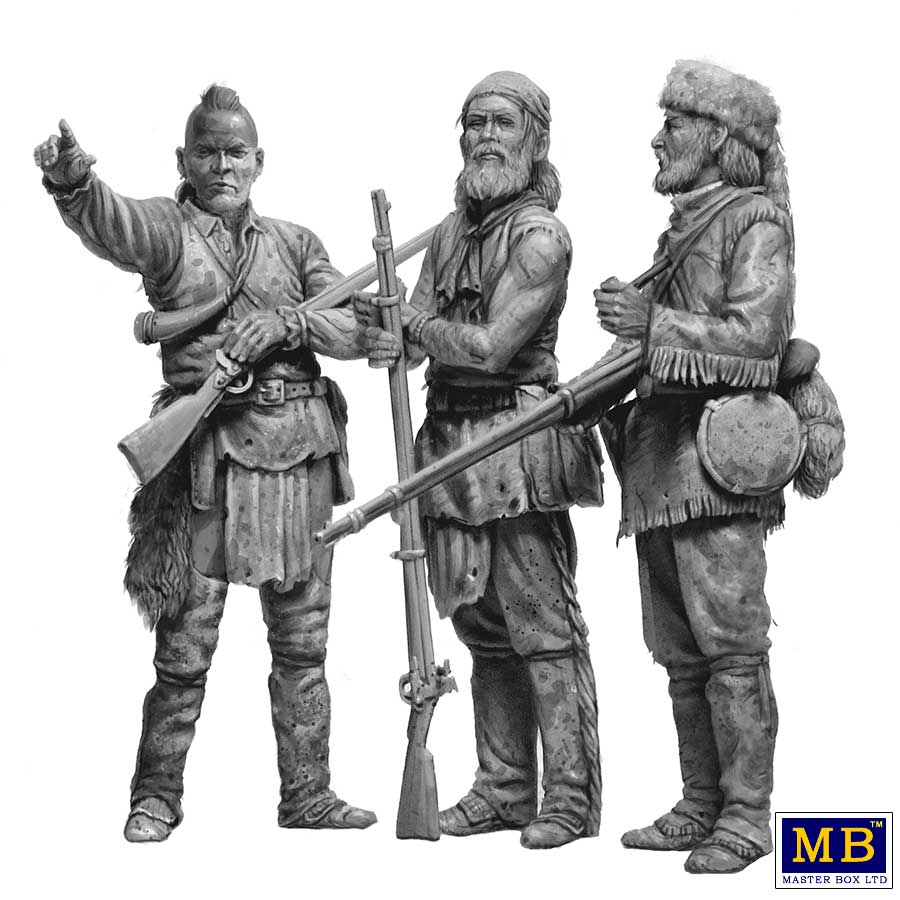 Master Box MAS35232 1:35 The Mohicans, Kit No.5, Indian War Series