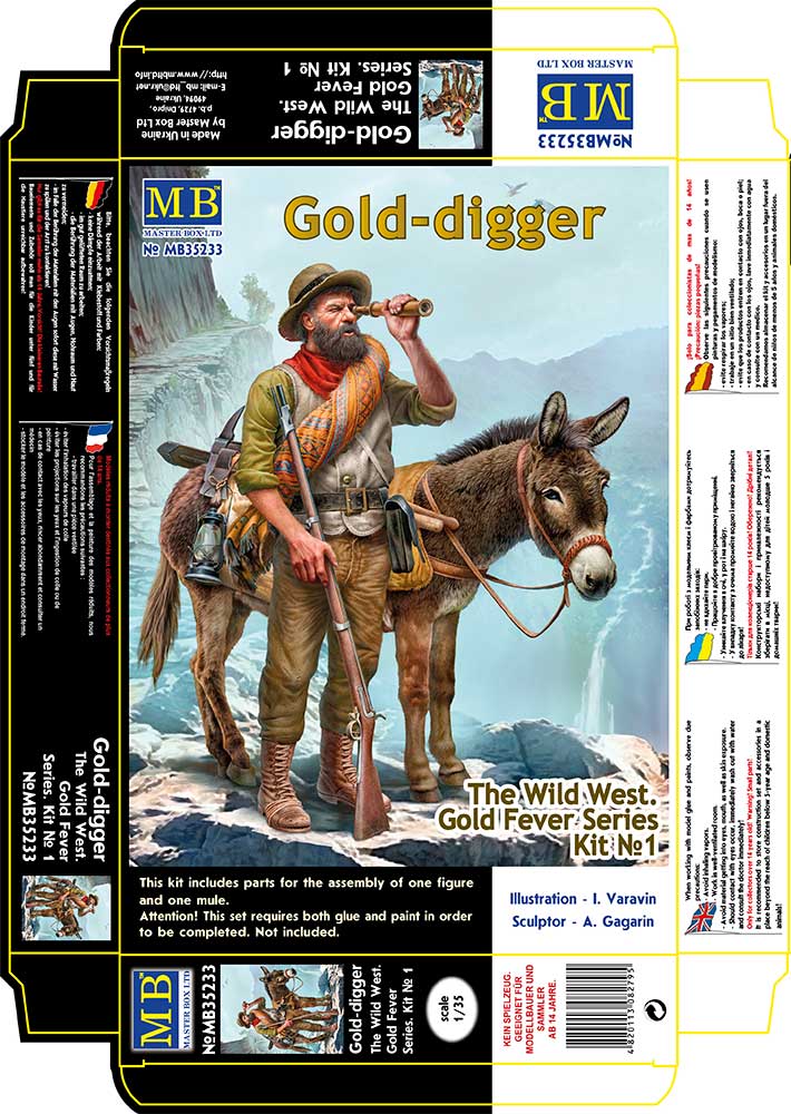 Master Box MAS35233 1:35 Wild West, Gold Fever No.1 Gold Digger"