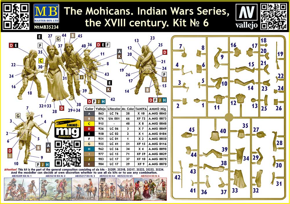 Master Box MAS35234 1:35 The Mohicans