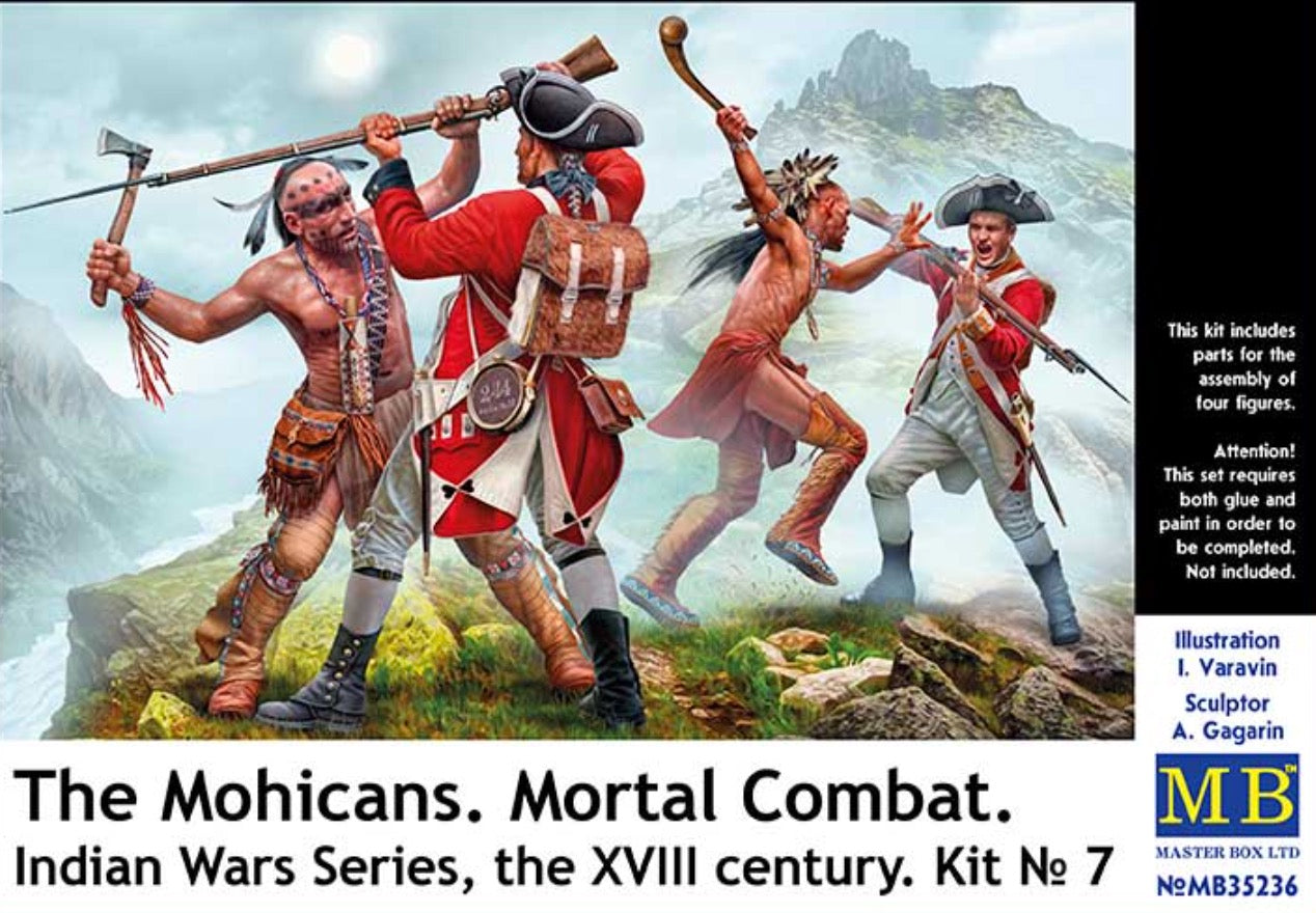 Master Box MAS35236 1:35 The Mohicans, Indian War Series, No.7"