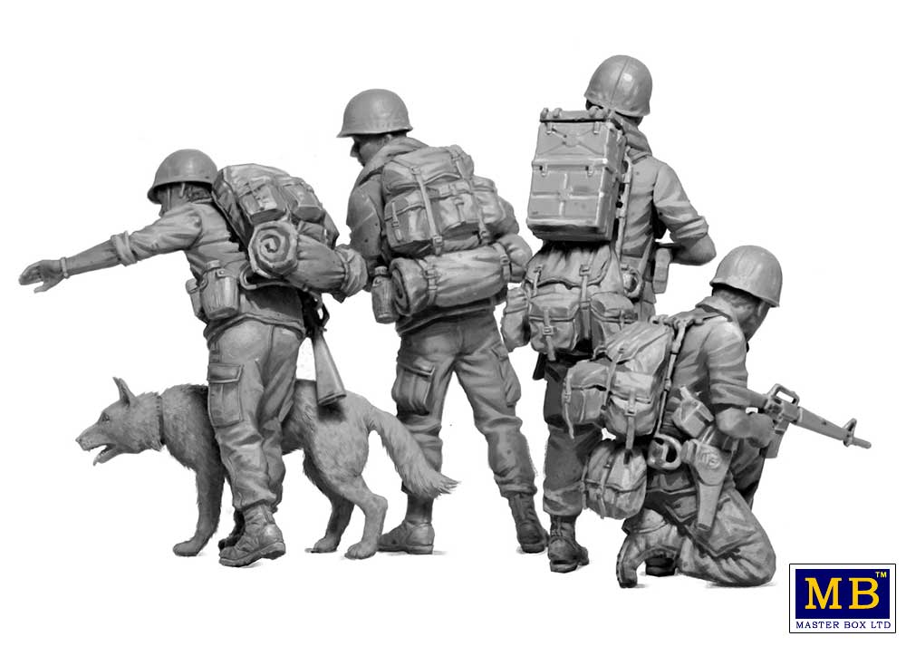 Master Box MAS35238 1:35 Dog Patrol, Vietnam War Series