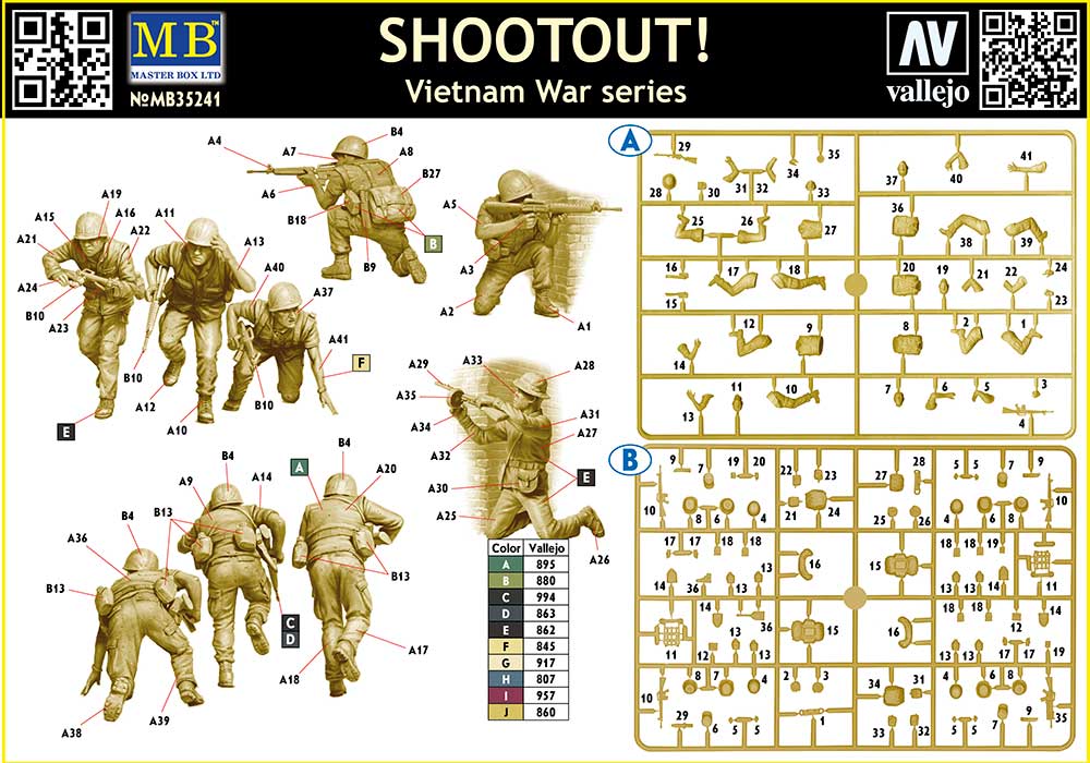 Master Box MAS35241 1:35 SHOOTOUT!, Vietnam War Series
