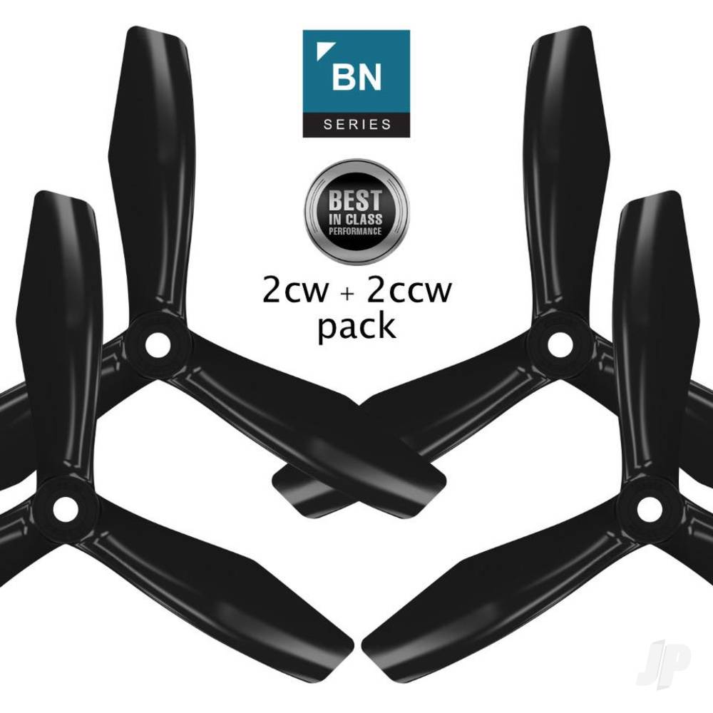 Master Airscrew 5x4.5 BN 3-Blade FPV Propeller Set x4 Black 3N05X45SB4