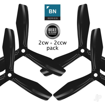 Master Airscrew 5x4.5 BN 3-Blade FPV Propeller Set x4 Black 3N05X45SB4