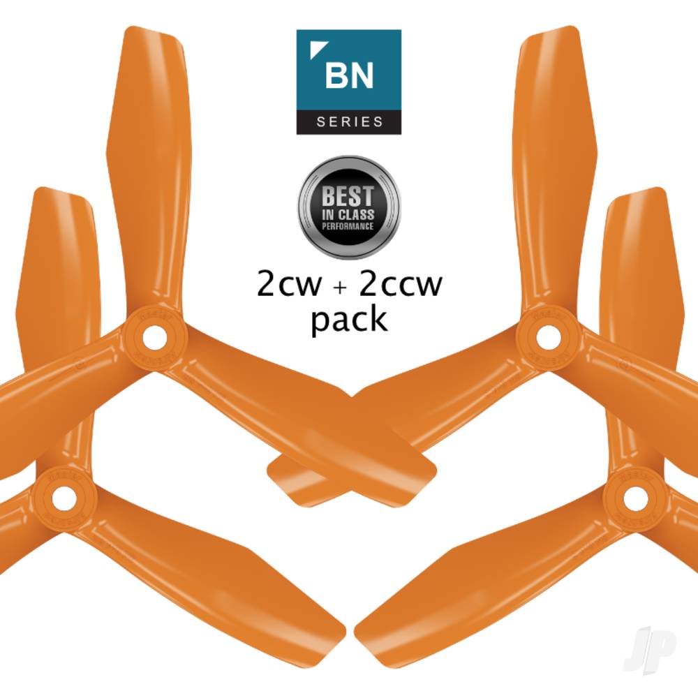 Master Airscrew 5x4.5 BN 3-Blade FPV Propeller Set x4 Orange 3N05X45SO4