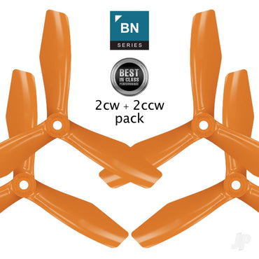 Master Airscrew 6x4.5 BN 3-Blade FPV Propeller Set x4 Orange 3N06X45SO4