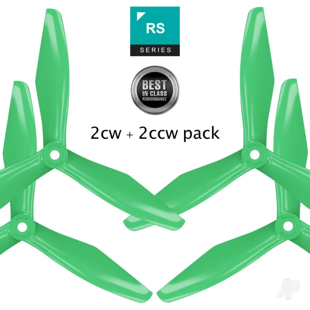 Master Airscrew 6x4.5 RS 3-Blade FPV Propeller Set x4 Green 3R06X45SG4