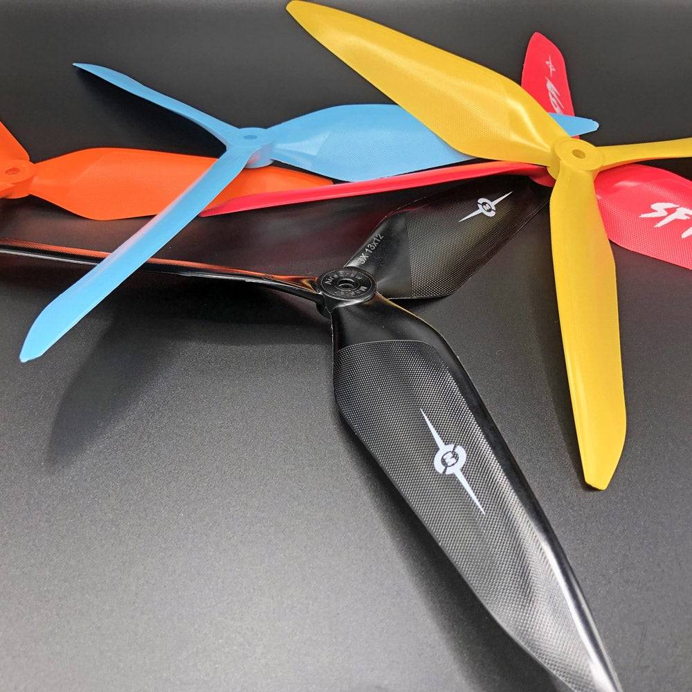 Master Airscrew 13x12 3X Power X-Class Giant Racing Drone Propeller (CW) Reverse/Pusher Colby Pink 3X13X12RP1