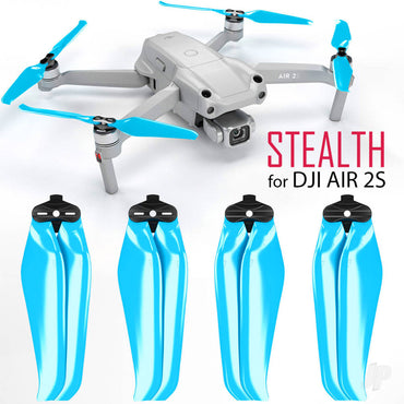 Master Airscrew 7.2x3.8 STEALTH Multirotor Folding Propeller Set x4 Blue for DJI Air 2S A2S7238FL4