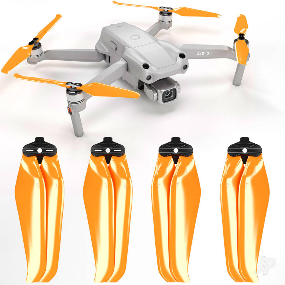 Master Airscrew 7.2x3.8 STEALTH Multirotor Folding Propeller Set x4 Orange for DJI Air 2S A2S7238FO4