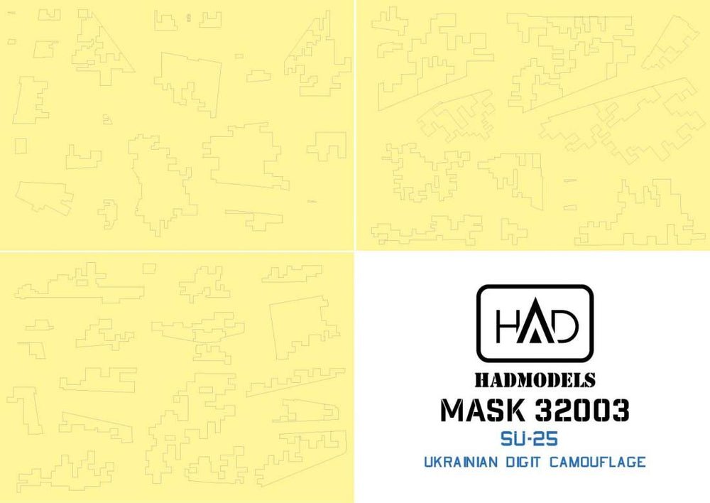 HAD Models MASK32003 Su-25 Ukrainian Digital Camo Masks 1:32