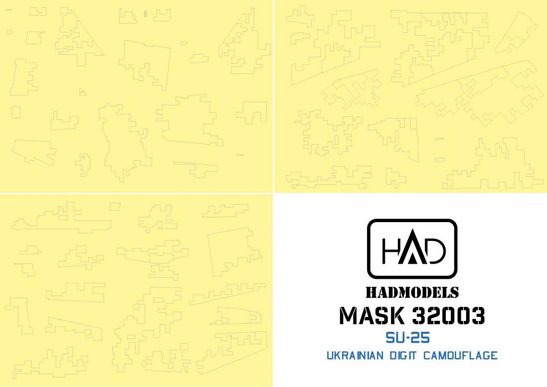 HAD Models MASK32003 Su-25 Ukrainian Digital Camo Masks 1:32