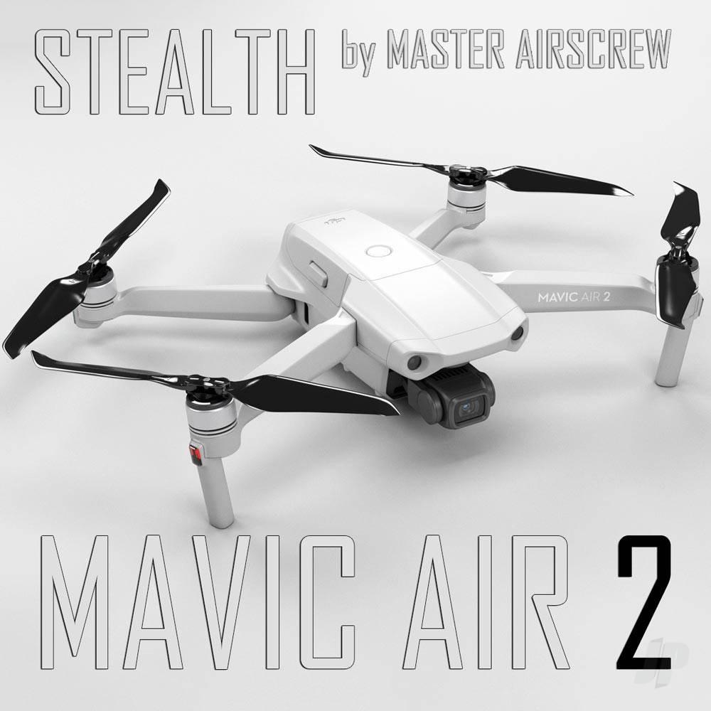 Master Airscrew 7.4x3.9 STEALTH Multirotor Propeller Set x4 Black for DJI Mavic Air 2 MA27439FB4