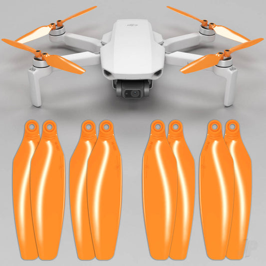 Master Airscrew STEALTH Multirotor Propeller Set x4 Orange for DJI Mini 2 / SE MI24121FO4