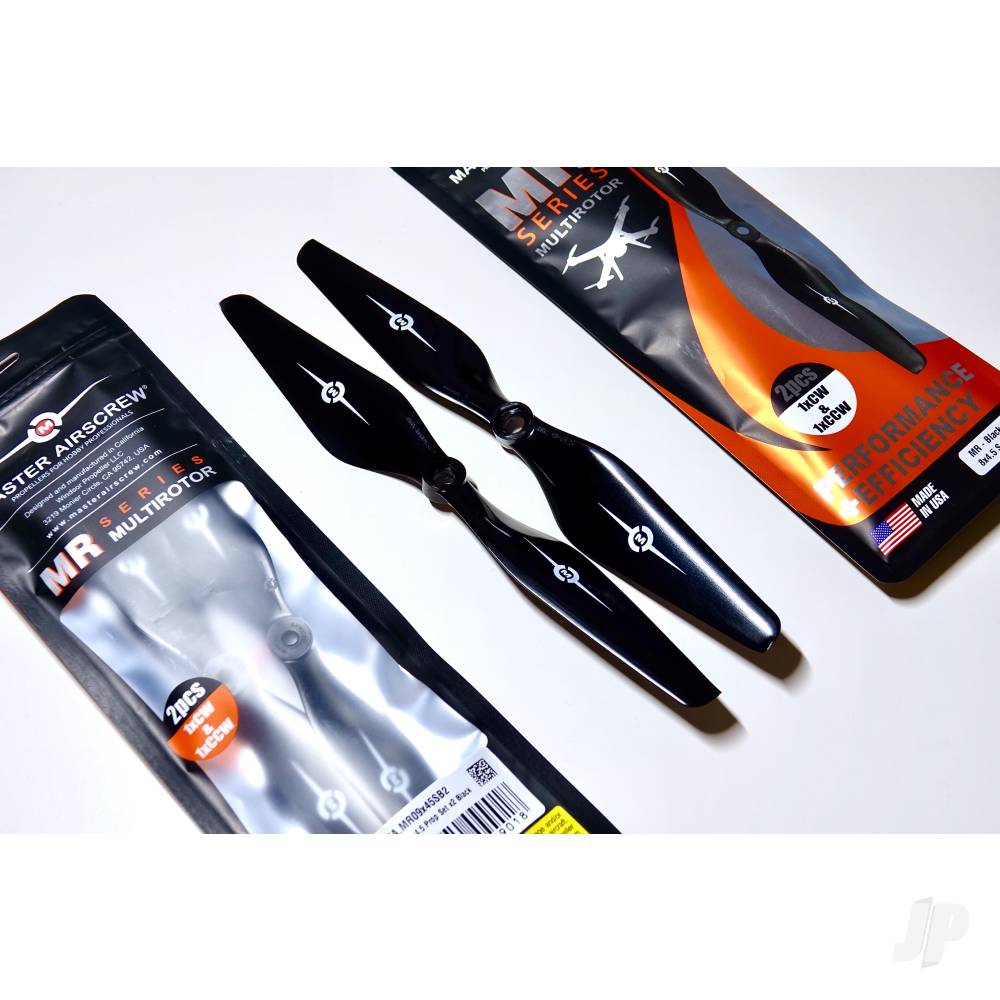 Master Airscrew 8x4.5 Multirotor Propeller Set 2x Black MR08X45SB2
