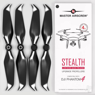 Master Airscrew 9.5x5.7 STEALTH Multirotor Propeller Set x4 Black for DJI Phantom 4 PHS9557SB4