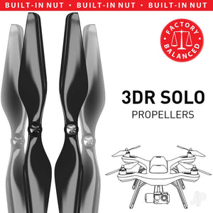 Master Airscrew 10x4.5 3-Blade Multirotor Propeller Set x4 Black for 3DR SOLO SL10X45CB4