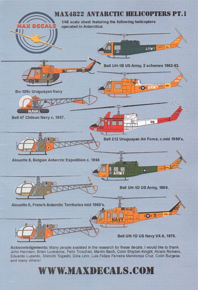 Max MAX4822 1:48 Antarctic Helicopters Part 1