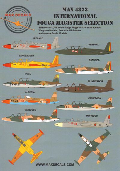 Max MAX4823 1:48 International Fouga CM.170 Magister