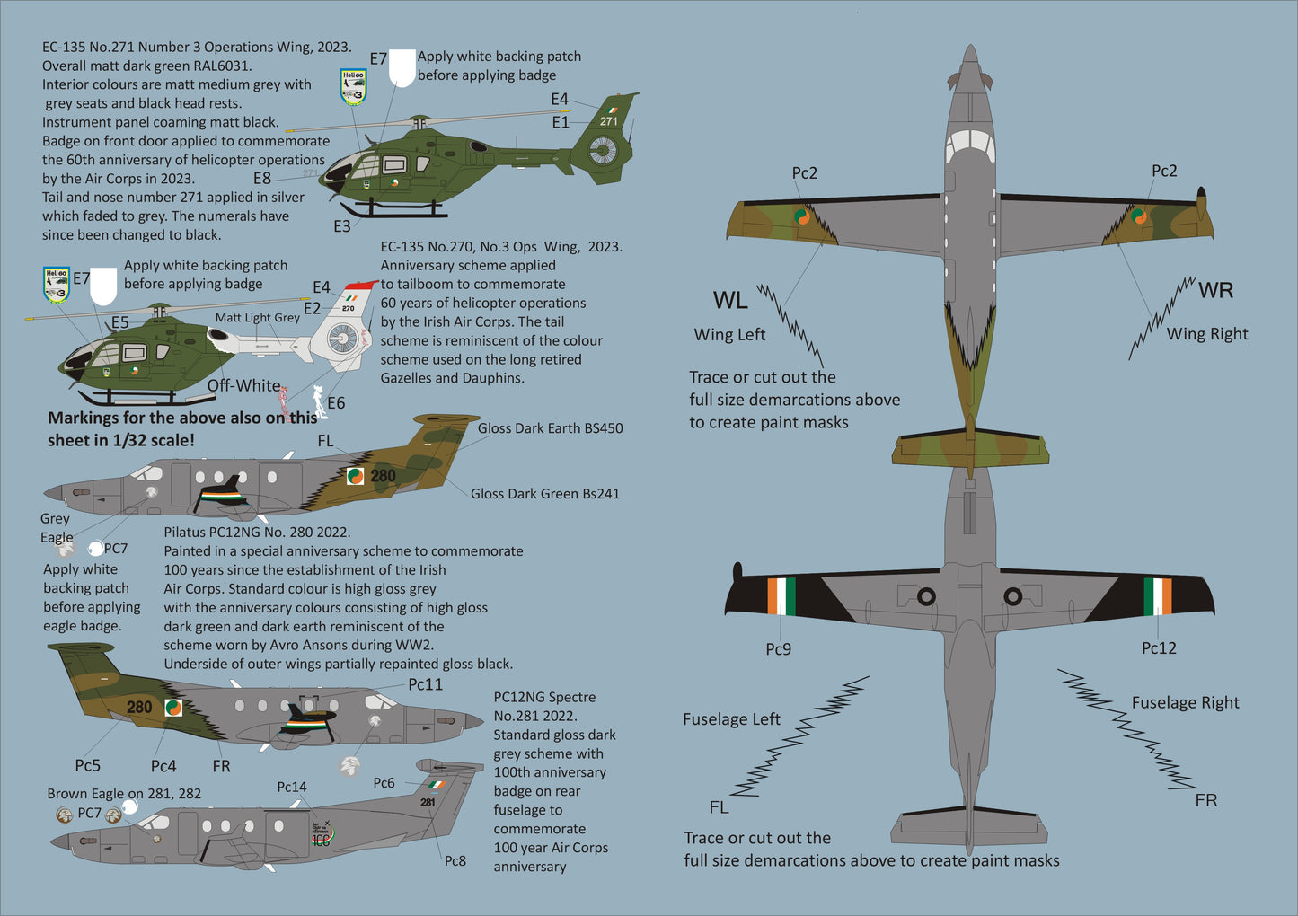 Max MAX7225 1:72 Irish Air Corps selection 2024
