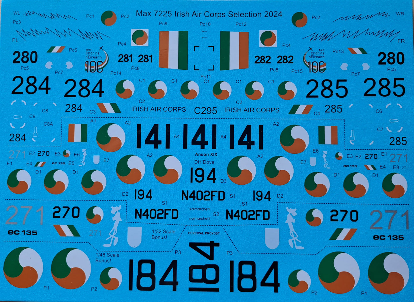 Max MAX7225 1:72 Irish Air Corps selection 2024