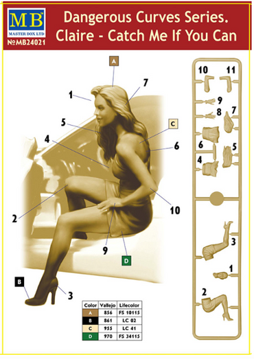 Master Box MAS24021 1:24 Claire -Catch me If You Can