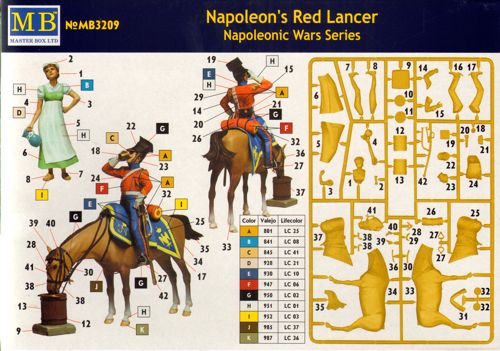 Master Box MAS3209 1:32 Napoleons Red Lancer, Napoleonic Wars Series