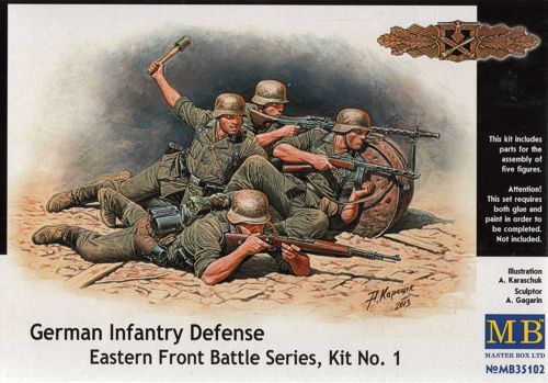 Master Box MAS35102 1:35 German Infantry, Eastern Front Battle Series Kit No.1