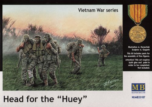 Master Box MAS35107 1:35 Head for the 'Huey', Vietnam War series