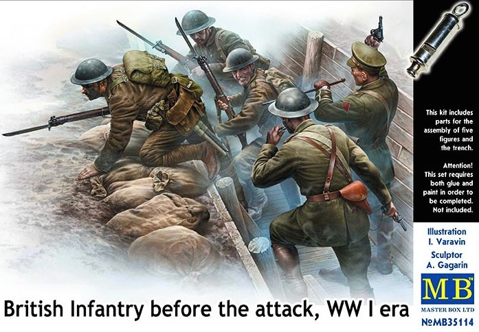 Master Box MAS35114 1:35 British Infantry, Before the attack, WWI era