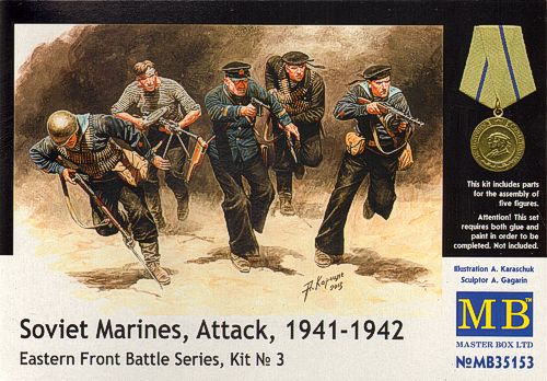 Master Box MAS35153 1:35 Soviet Marines, Attack, 1941-1942