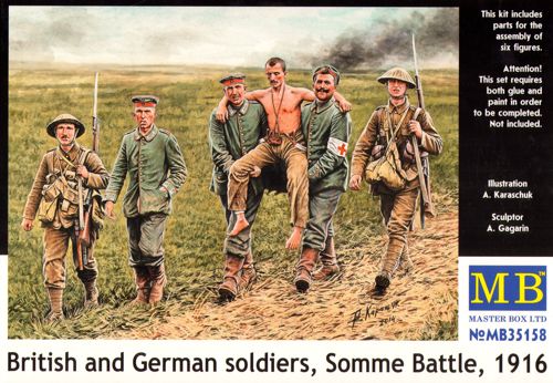 Master Box MAS35158 1:35 British and German soldiers,