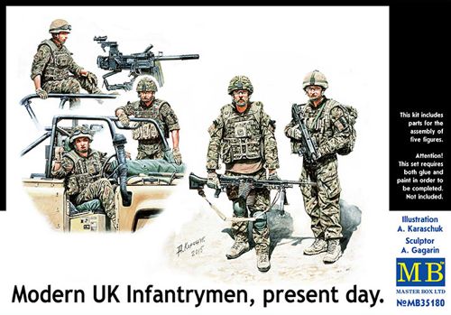 Master Box MAS35180 1:35 Modern UK Infantrymen, present day