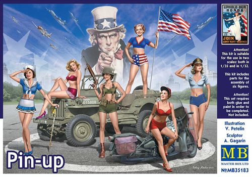 Master Box MAS35183 1:35 'Pin-Up' Please Note: Vehicle & Flag are not included.