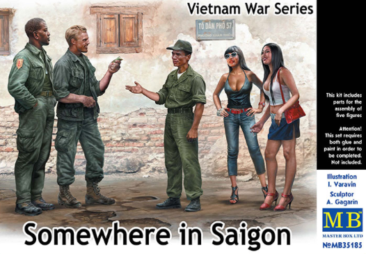 Master Box MAS35185 1:35 Somewhere in Saigon, Vietnam War Series