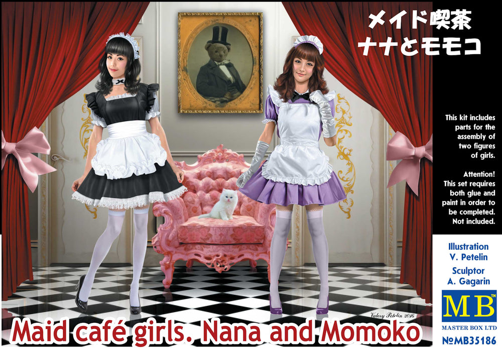 Master Box MAS35186 1:35 Maid Cafe Girls, Nana and Momoko