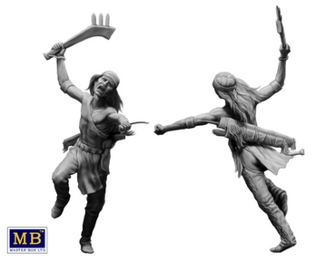 Master Box MAS35192 1:35 Indian WarsSeries, Tomahawk Charge