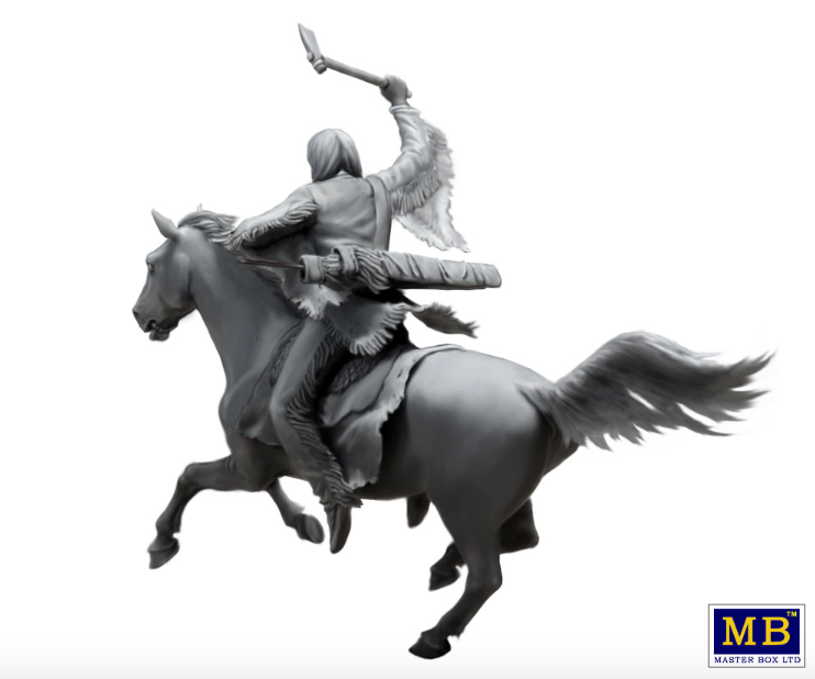 Master Box MAS35192 1:35 Indian WarsSeries, Tomahawk Charge