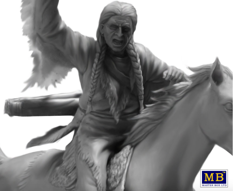 Master Box MAS35192 1:35 Indian WarsSeries, Tomahawk Charge