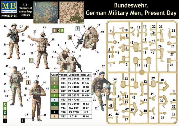Master Box MAS35195 1:35 Bundeswehr German Military Present Day