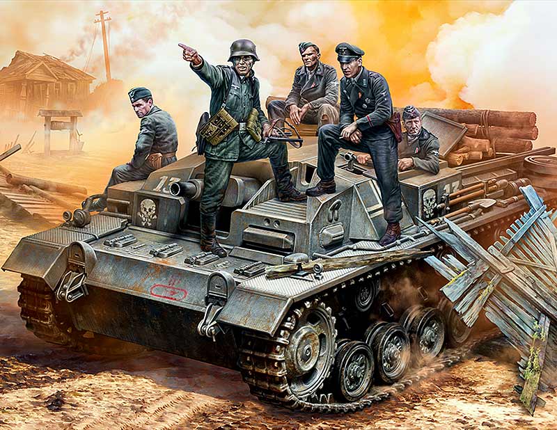 Master Box MAS35208 1:35 Sturmgeschutz/StuG.III crew