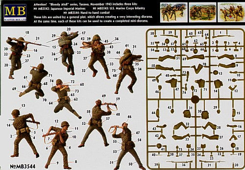 Master Box MAS3544 1:35 'Bloody Atol' Hand-to-hand fight, Tarawa, 1943