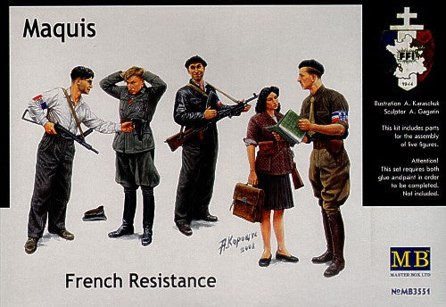 Master Box MAS3551 1:35 French Resistance and captured German