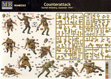 Master Box MAS3563 1:35 'Counter Attack' Soviet Infantry Summer 1941