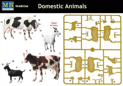 Master Box MAS3566 1:35 Domestic Animals