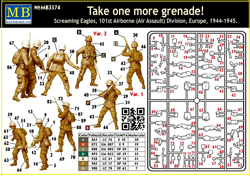 Master Box MAS3574 1:35 Take one more grenade! Screaming Eagles, 101st Airborne