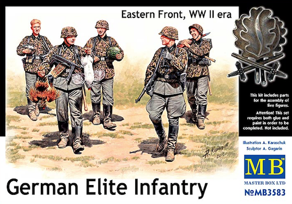 Master Box MAS3583 1:35 German Elite Infantry, Eastern Front, WW II era