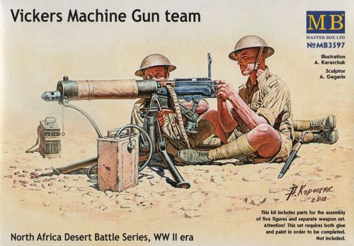 Master Box MAS3597 1:35 Vickers Machine Gun Team